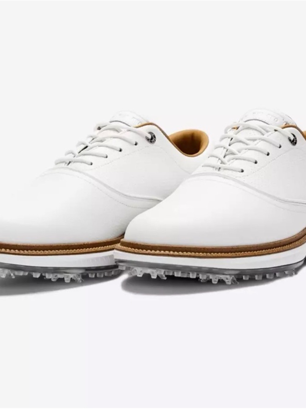 Sun Day Red Pioneer Cypress Men’s Spiked Golf Shoes White Leather $249 sz 11